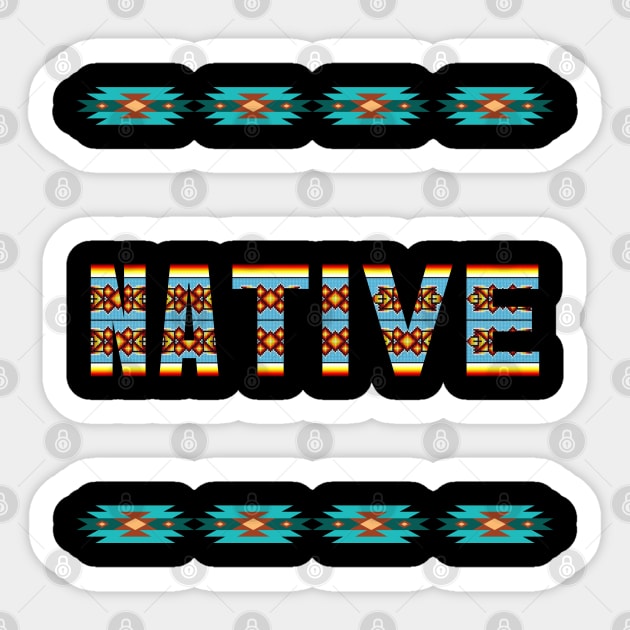 Native Beadwork Design Sticker by MrPhilFox